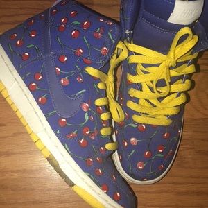 Cherry Nike high tops